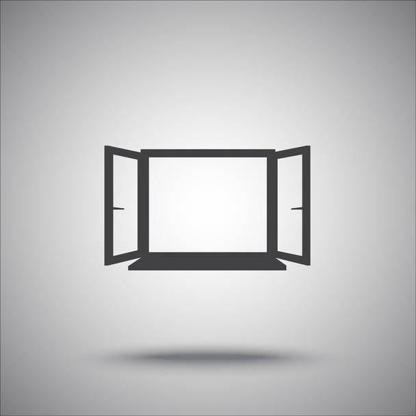 Icono de ventana abierta
 - Vector, imagen