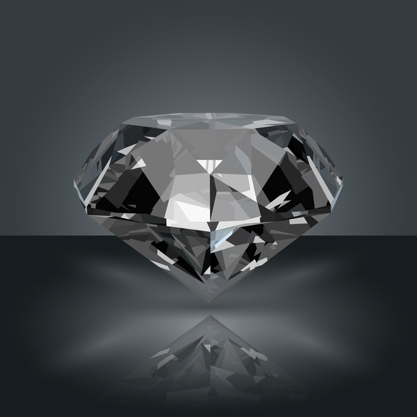 dark gemstone diamond - Vector, Image