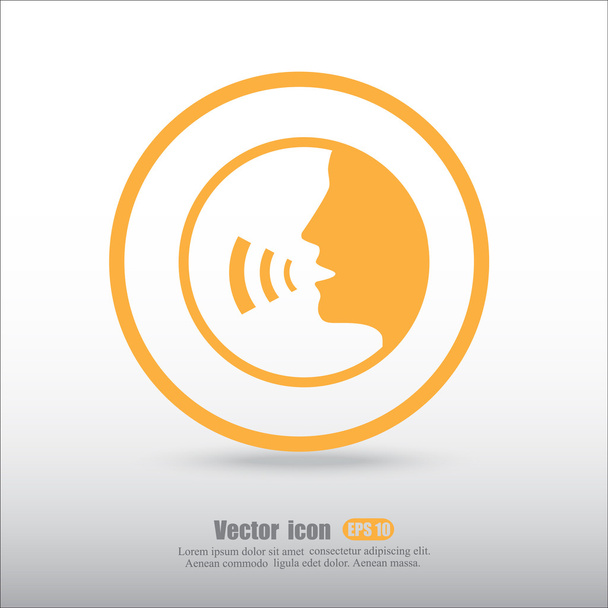 icono del habla humana
 - Vector, imagen