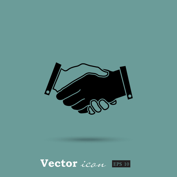 business handshake icon - Vector, Image