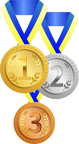 Medallas olímpicas para campeones
 - Vector, Imagen