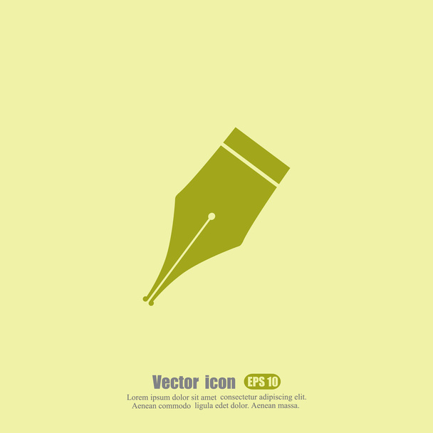 tinta pluma icono
 - Vector, Imagen