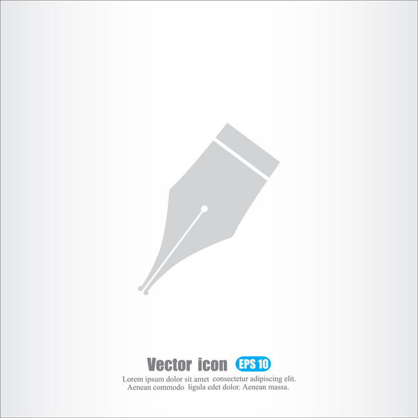 atrament długopis ikona - Wektor, obraz