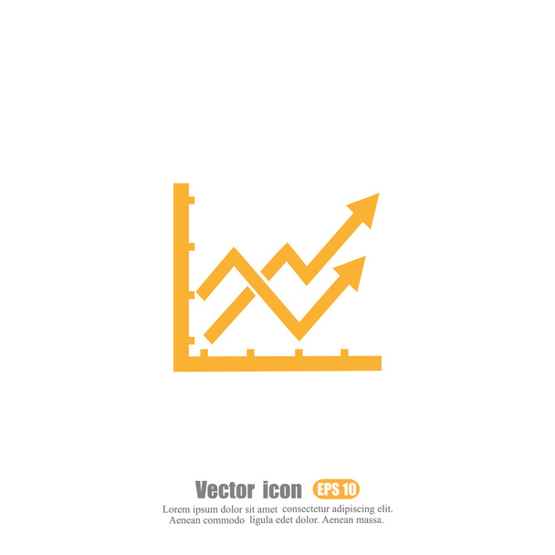 üzleti chart ikon - Vektor, kép