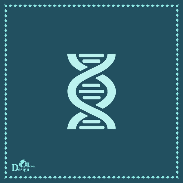DNS, orvostudomány ikon - Vektor, kép