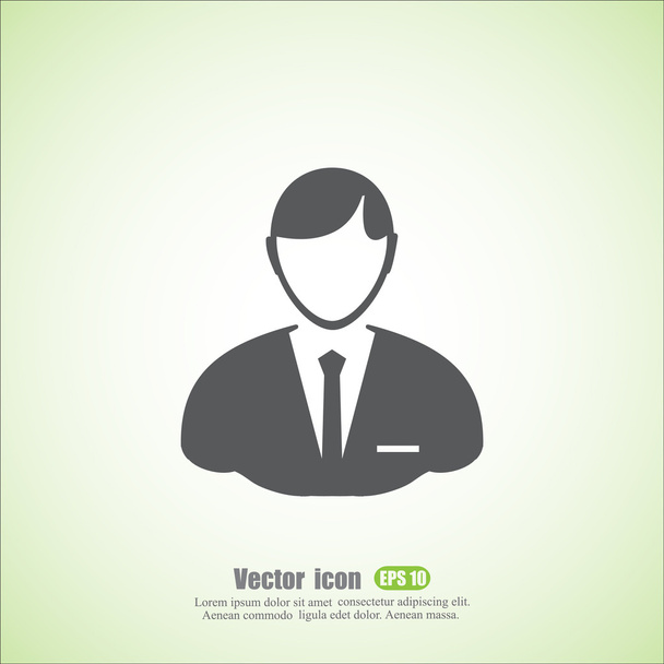 Значок профиля предпринимателя
 - Вектор,изображение