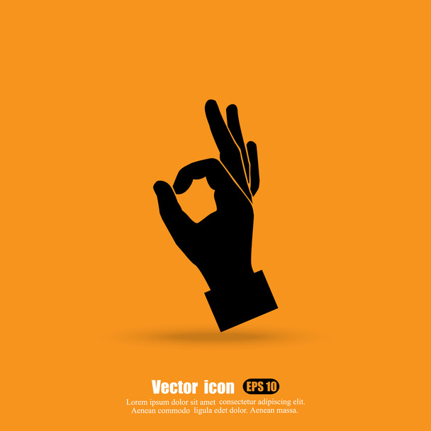 hand showing symbol - Vector, Image