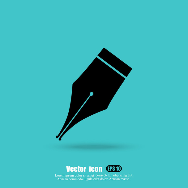 ícone caneta tinta
 - Vetor, Imagem