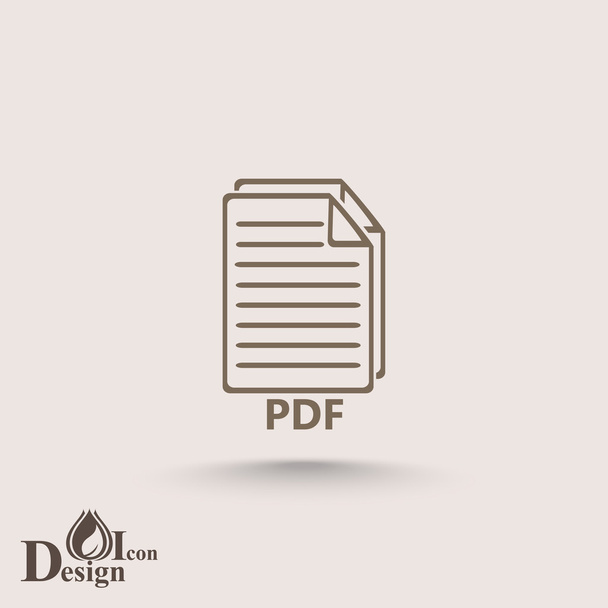 Pdf ファイルのアイコン - ベクター画像