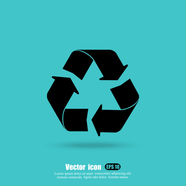 újrahasznosítani nyilak ikon - Vektor, kép