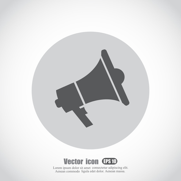 kéz hangszóró ikon - Vektor, kép