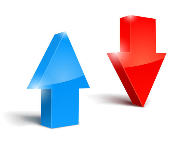Up and down arrows set icon - Vector, Image
