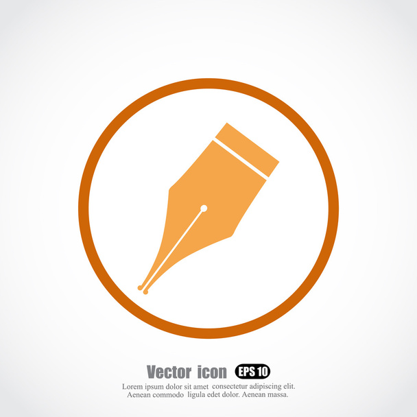 Ink pen icon - Vector, Image
