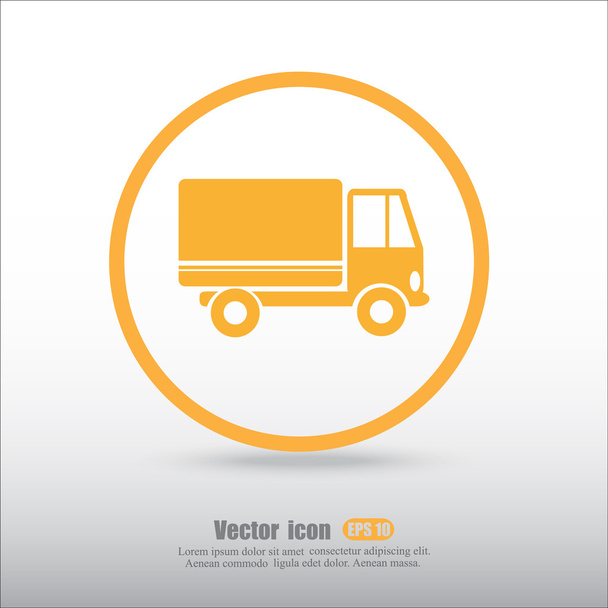 Доставка вантажівка значок
 - Вектор, зображення