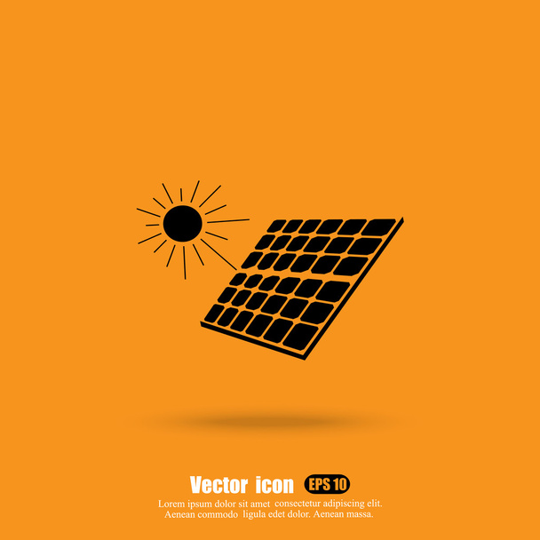 icona del pannello solare - Vettoriali, immagini