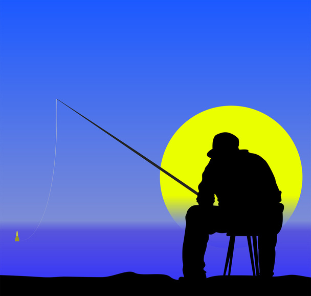 рибалка
 - Вектор, зображення