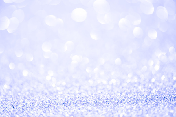 Silver elegant glittering Christmas lights. - Photo, Image