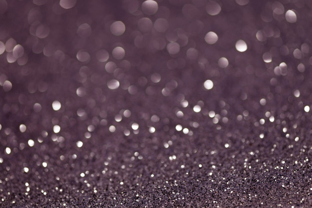 violett festlich Weihnachten abstrakte Bokeh Hintergrund, leuchtendes Licht - Foto, Bild