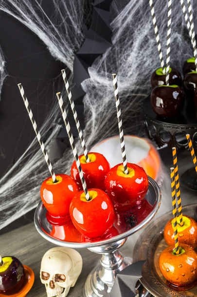 Candy jablka na Halloween party - Fotografie, Obrázek