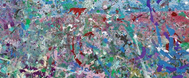 Kleurrijke schilders palet abstracte achtergrond - Foto, afbeelding