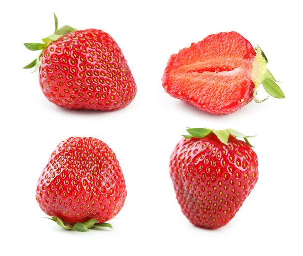 Collage of fresh  strawberries - Foto, Imagen