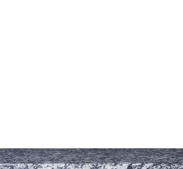 Raflar boş top doğal taş üzerinde izole beyaz arka plan - Fotoğraf, Görsel