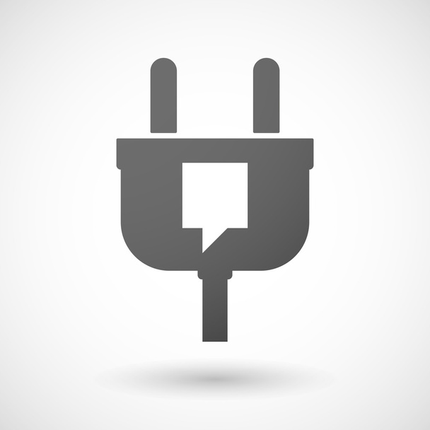 Icono de enchufe aislado con una punta de herramienta
 - Vector, Imagen