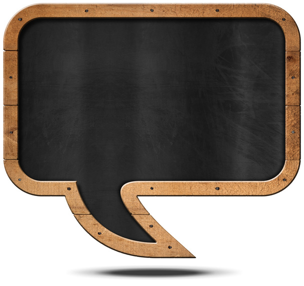 Blackboard - Speech Bubble Shaped - Photo, Image