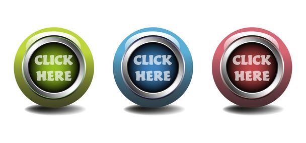 Click here buttons - Vector, afbeelding