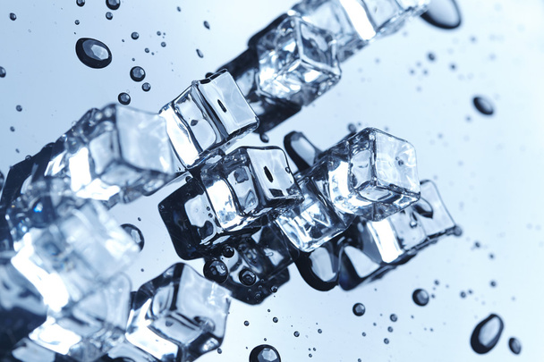 Wet ice cubes - Photo, Image