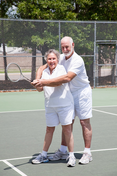 Romantic Tennis Lessons - Foto, afbeelding