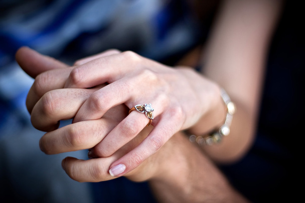 Engagement Ring Couple - Photo, Image