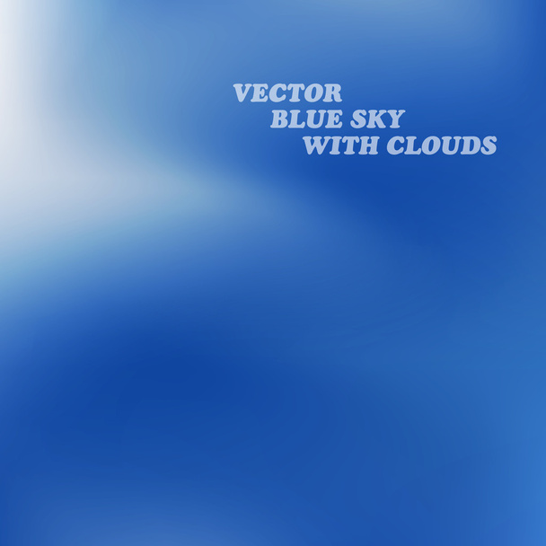 nuvole nel cielo blu - Vettoriali, immagini