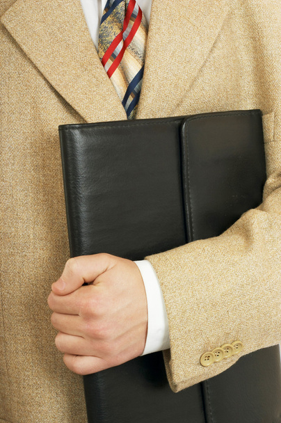 Briefcase in hands of the businessman - Φωτογραφία, εικόνα