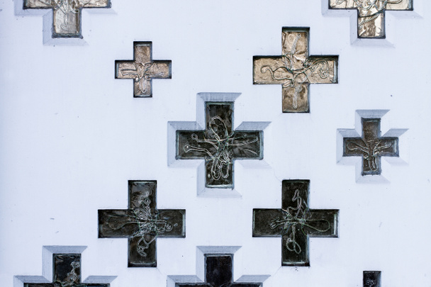 Cruces cristianas de vidrio
 - Foto, imagen