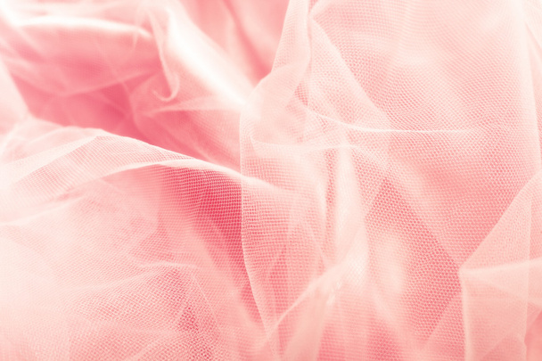 roze tulle achtergrond - Foto, afbeelding