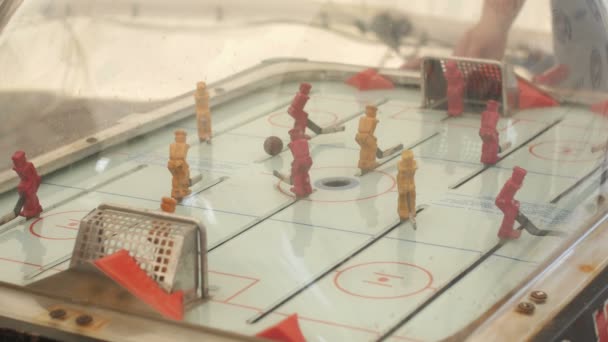 Oldschool játék táblázatban hockey játék - Felvétel, videó