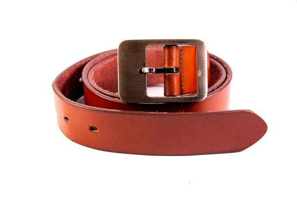 Cinturão de couro marrom
 - Foto, Imagem