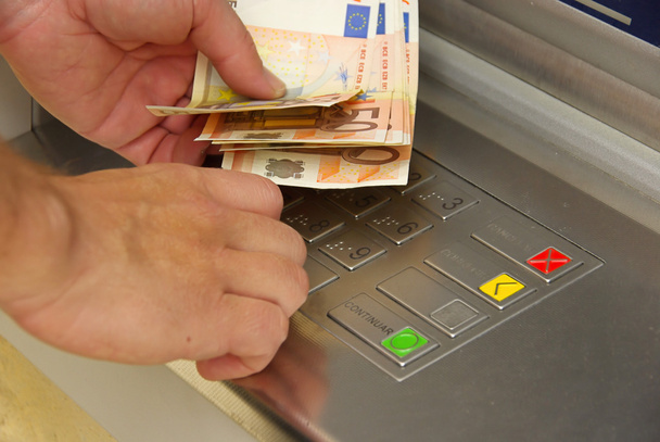 een Geldautomaat - Foto, afbeelding