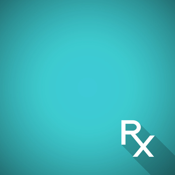 Pharmacy background with Rx sign - Vector, Imagen