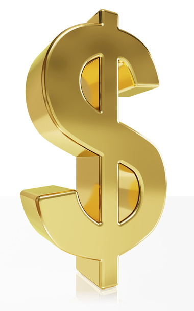 Photorealistic symbol of the currency symbol Dollar - Foto, Bild