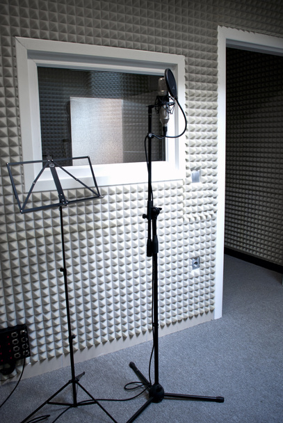 microphone, studio, studio sonore, isolation acoustique, musique, enregistrement, arrangement, chant
 - Photo, image