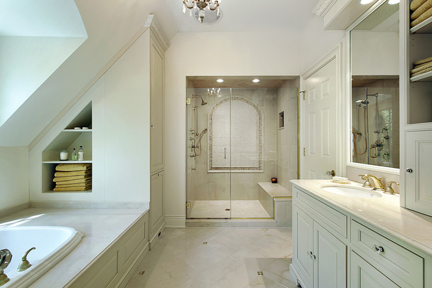 Master bath in luxury home - Foto, Bild