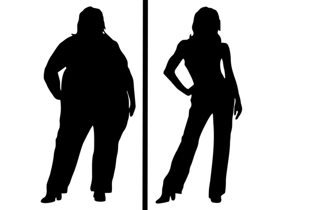Silueta ženy ztratit váhu - Fotografie, Obrázek