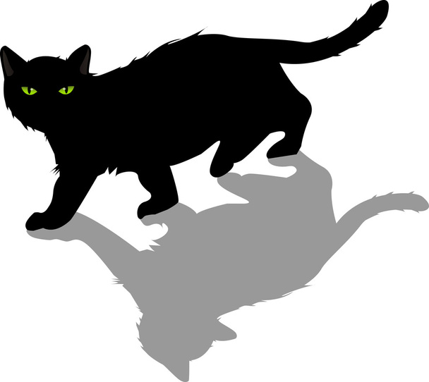 Michelle de gato preto - Vetor, Imagem