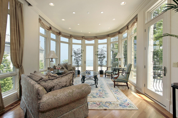 Family room with lake view - Photo, Image