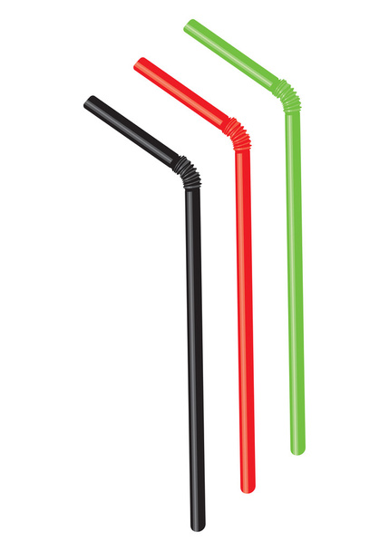 Colorful drinking straws - Vector, Image