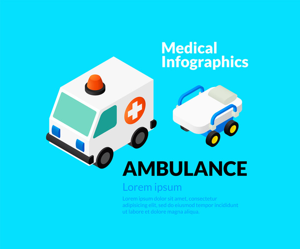 Medical healthcare infographic set - Вектор,изображение
