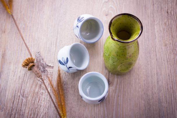 Japanese Sake drinking set - Photo, image