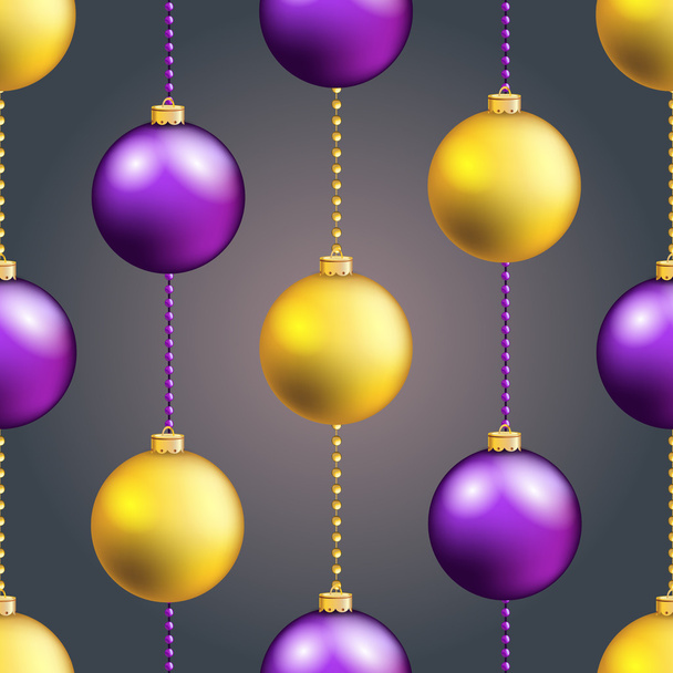 Christmas balls pattern - Vetor, Imagem